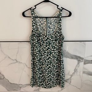 Reformation green floral sleeveless dress. Size 4